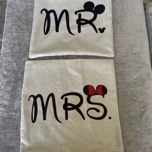 Mr Mickey & Mrs Minnie Pillow Cases